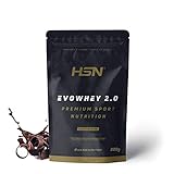 Concentrado de Proteína de Suero de HSN Evowhey Protein 2.0 | Sabor Chocolate 500 g = 17...