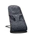 BabyBjörn Hamaca Bliss, Bastidor gris oscuro, Malla, Antracita/Leopardo
