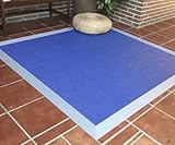 GleeGrass Alfombra TEPLON VINILICA Fresh Azul Cielo-Plata (140 x 200 cm)