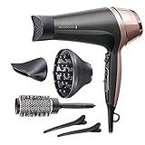 Remington Secador de Pelo Curl & Straight Confidence, 2 en 1 Alisa y Riza, Iónico, 2200...
