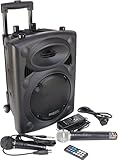 Ibiza Sound PORT8VHF-BT Sistema de sonido portátil y autónomo de 20 cm, Bluetooth,...