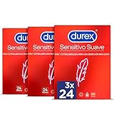 Durex Preservativos Sensitivo Suave para Mayor Sensibilidad - 3x24 condones