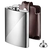 ecooe Frasco de Cadera, Petaca de Acero Inoxidable 227ml / 8oz, Petacas de Bolsillo con...
