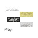 Placas identificativas para drones. Matrícula Personalizada de chapa para todos los...