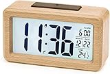 aboveClock Reloj Despertador Digital, Despertador con Pantalla LED de Temperatura,...