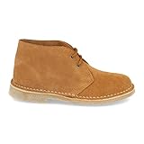 46908-Botas Desierto Safari para Mujer y Hombre con Piel Serraje, Suela Crepe...