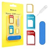 Helect Adaptador de Tarjeta SIM, 5-en-1 Nano para Adaptador de Tarjeta SIM Nano y Micro...
