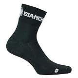 Bianchi Milano Asfalto Calcetines de Ciclismo, Black, S Regular Unisex Adulto
