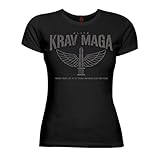 Dirty Ray Artes Marciales Krav Maga Elite Camiseta Mujer DT36D (S, Negro)
