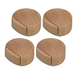 Tope de Puerta - Topes para Puertas Adhesivo de Madera para Suelo Parquet (Haya Natural) -...