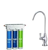 Puricom FT-LINE 3. Sistema de filtro de agua de carbón activo con filtro UF con grifo...