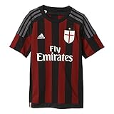 adidas AC Milan Home Camiseta, Hombre, Negro/Rojo/Blanco/Granito, 14