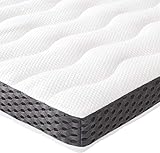 Amazon Basics - Cubrecolchón de espuma con memoria confortable , 7 cm - 135 x 190 cm
