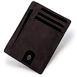AKIELO Tarjetero de Hombre Bloqueo RFID con Caja Regalo – Cartera de Hombre Ultrafina...
