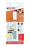 edding 8902 juego de cera reparadora de suelos de madera - blanco - 3 ceras duras - para...