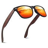 CGID Gafas de Sol Polarizadas Hombre Mujer Originales Madera Ultra Light 100% UV400...