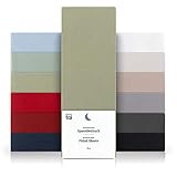Blumtal Basics Set de 2 Sábana Bajera Ajustable de Microfibra Cepillada - Sábana Bajera...