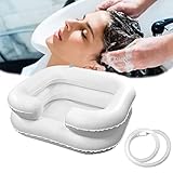 Lavabo de Champú Portátil, 1Pcs Lavabo de Champú MóVil, Lavacabezas para Cama, Bandeja...