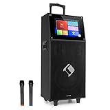 Auna KTV M Maquina Karaoke 2 Microfonos y Altavoz, Karaoke Portatil para Adultos y Niños,...