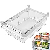Organizador Frigorifico Transparente Caja de Cajón de Nevera Extraíble Caja de...