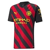 Camiseta Authentic 2Âª EquipaciÃ³n Manchester City 2022/23 en Caja de Regalo - Negro/Rojo...