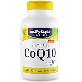 Healthy Origins, CoQ10 Natural con Kaneka Q10, 200mg, Altamente Dosificado, 60 Cápsulas...