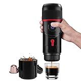banapo Máquina de Café Portátil, 12V Cafetera de Cápsulas Portátil, Mini Cafetera de...