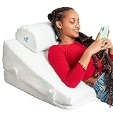 Ritalia® Almohada de Lectura Tipo cuña con 3 elevaciones Ideal como cojín Lectura,...