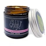 Crema facial de rosa e incienso, 100% natural, vegana, hidratante, antienvejecimiento, sin...