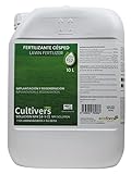 CULTIVERS Fertilizante Césped Ecológico de 10 L. Abono Líquido con Micronutrientes y...
