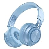 REETEC Auriculares inalámbricos Bluetooth V5.0 con micrófono, iPad, azul