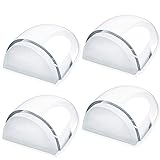 Junlic Tope de Puerta para Suelo, [Set de 4] Topes para Puertas Transparente Autoadhesivo...