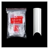 500 piezas extra largas puntas de uñas falsas XXL C curva clara uñas falsas extender...