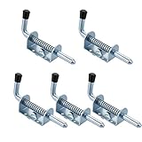 5 Pcs Pestillo con Muelle Pestillo, Cerradura Puerta Corredera Pestillo De Muelle Pestillo...