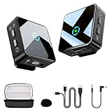 Micrófono Solapa Inálambrico, EVARY 2.4GHz Micro Corbata Wireless para DSLR Cámara...