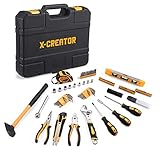 Caja Herramientas 102 en 1, X-CREATOR Maletín de Herramientas Portátil 102 Piezas,...
