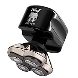 La afeitadora eléctrica Skull Shaver Pitbull Silver PRO para cabeza y cara (EU plug)