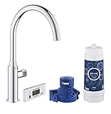 Grohe Blue Pure Mono - Grifo de cocina con filtro, Cromo, Ref.30387