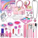 ENCOUN Kit de Maquillaje Niñas, 32PCS Juguetes de Maquillaje Lavables para Niños,...