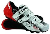 LUCK Zapatillas de Ciclismo Extreme 3.0 MTB,con Suela de Carbono y Triple Tira de Velcro...