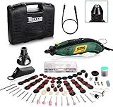 Mini Amoladora Eléctrica TECCPO, 170W Mini Taladro Herramienta Rotativa Multifunción con...