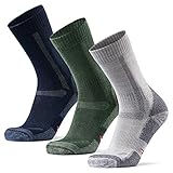 DANISH ENDURANCE Calcetines de Senderismo y Trekking de Lana Merino para Hombre, Mujer y...