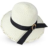 GIKPAL Mujer Sombrero para el Sol, Plegables Sombreros Viseras de Playa con ala Ancha,...