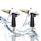Pistola De Riego Metalica,Senteen 2pcs Pistola De Agua De Jardín De Alta Presión Pistola...