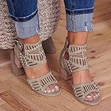 Zannycn Sandalias de senderismo para mujer, sandalias de verano con pies descalzos,...