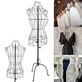 Maniquí de metal para sastre, busto decorativo para maniquí, estilo vintage, estilo...
