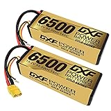 DXF High Voltage 4S 6500mAh 15.2V 140C Batteria Lipo ad Alta Capacità Hardcase con XT90...