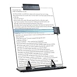 Atril de sobremesa JDYYICZ para documentos o libros, de metal negro, 7 posiciones...