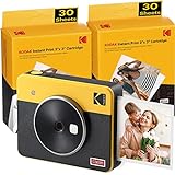 Kodak C300R Mini Shot 3, Camara Fotos Instantaneas con Impresora + 68 Fotos, Formato...
