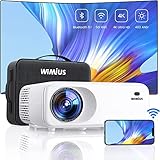 Proyector Bluetooth WiFi 5G, WiMiUS 9500 lúmenes Full HD nativo 1080P, Zoom-50%, cine en...